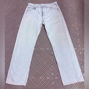 Vintage 90’s Levi's 501 Light Wash Button Fly Straight Leg Jeans - Made in USA